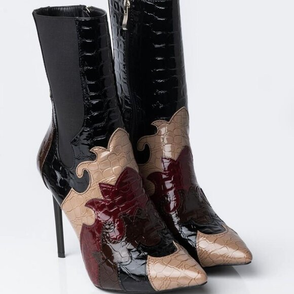 TOUCH ME STILETTO BOOTIE IN MULTI - Picture 1 of 7